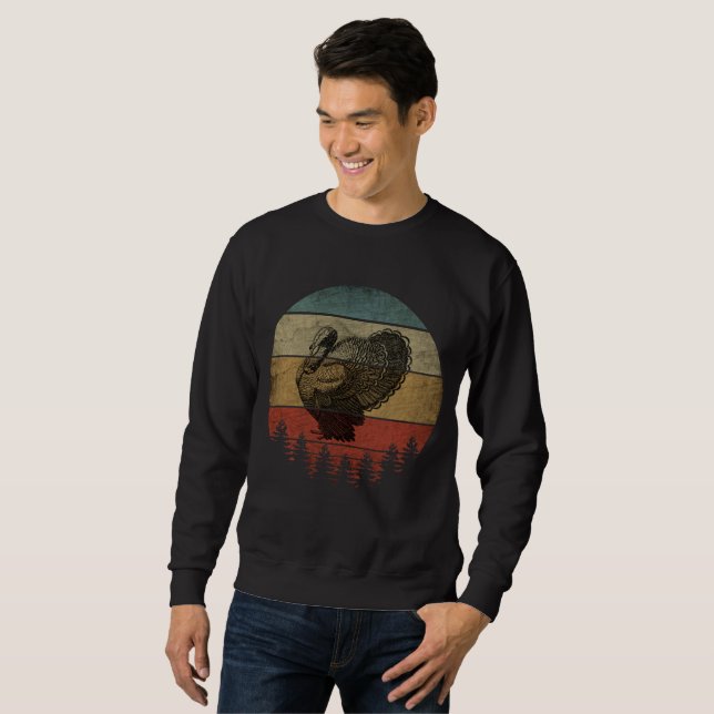 HAPPY THANKSGIVING TURKEY SWEATSHIRT (Front Full)
