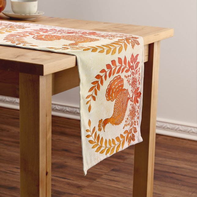 Happy Thanksgiving Turkey Table Runner (In Situ)