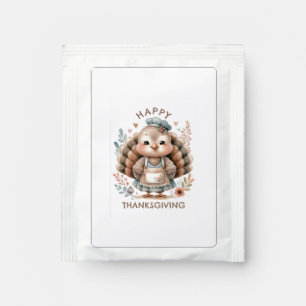 Happy Thanksgiving Turkey Tea Bag Drink Mix
