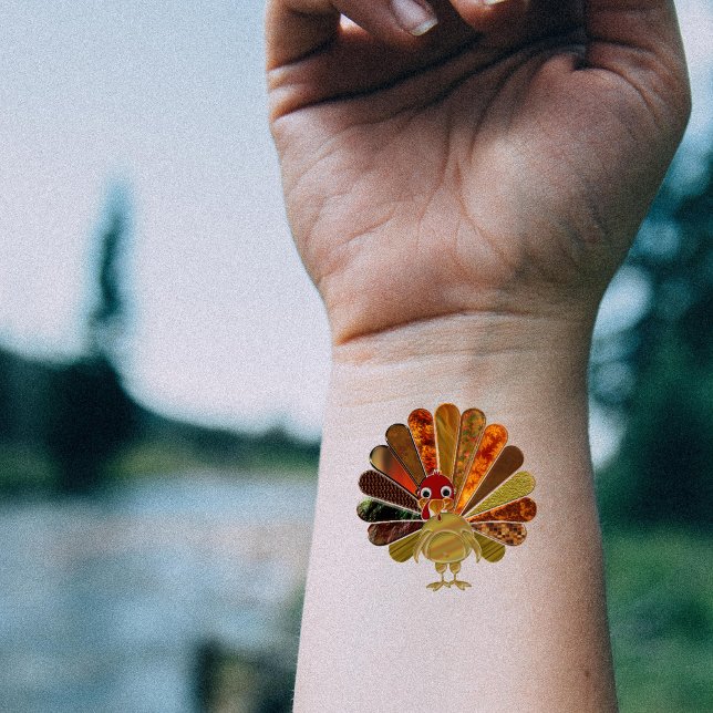 Happy Thanksgiving Turkey - Temporary Tattoos (Creator Uploaded)
