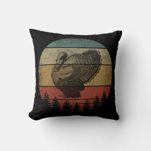HAPPY THANKSGIVING TURKEY THROW PILLOW