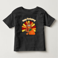 Happy Thanksgiving Turkey unisex toddler t-shirt