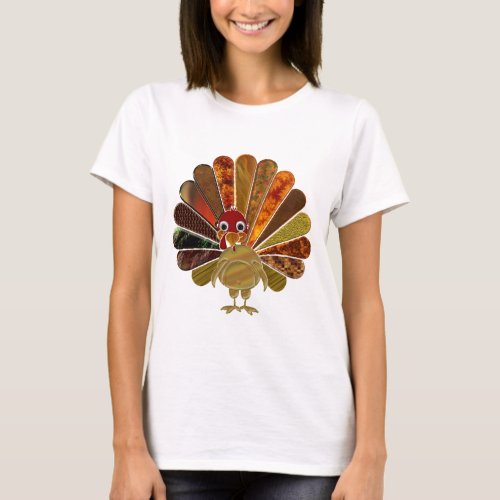 Happy Thanksgiving Turkey _ Womens T_Shirt