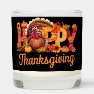 Happy Thanksgiving Turkeys Fall Scented Candle