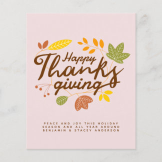 Happy Thanksgiving Typography Year in Review