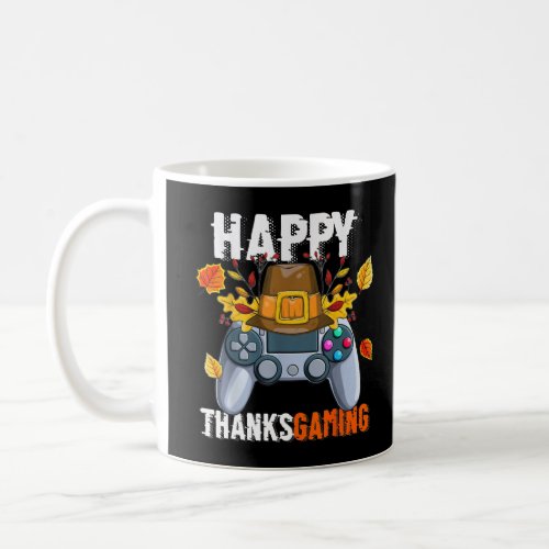 Happy Thanksgiving Video Game Controller Pilgrim C Coffee Mug