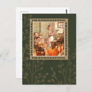 Happy Thanksgiving. Vintage Art Postcard