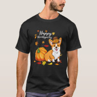 Happy Thanksgiving Welsh Corgi Pumpkin Autumn Fall