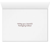 Happy Thanksgiving Wild Turkey (Inside Horizontal (Bottom))