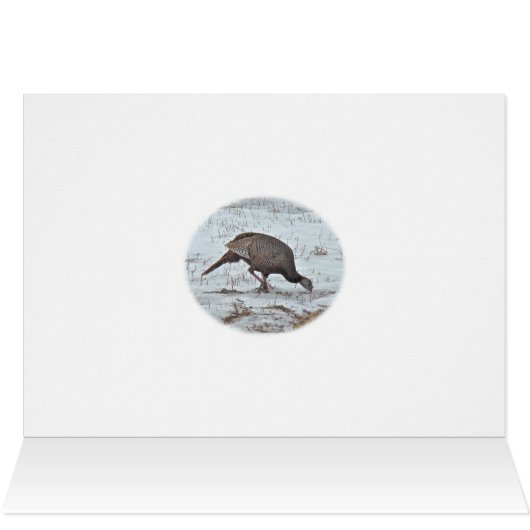 Happy Thanksgiving Wild Turkey (Inside Horizontal (Top))