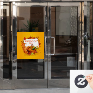 Happy Thanksgiving  Window Cling