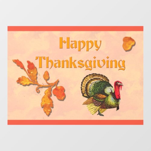 Happy Thanksgiving Window Cling