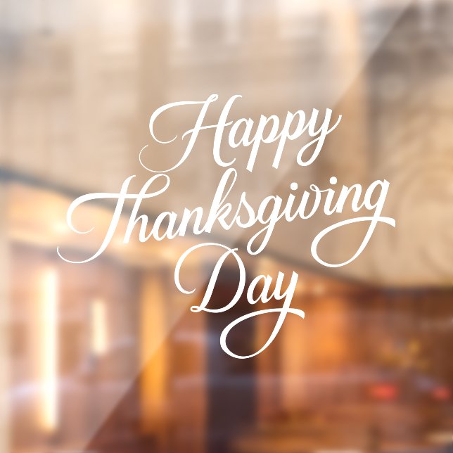 Happy Thanksgiving Window Cling (Sheet 2)