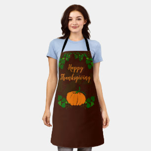 Happy Thanksgiving with Pumpkin Apron