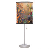 Happy Thanksgiving Woodland Animals Table Lamp (Left)