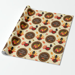 Happy Thanksgiving Wrapping Paper