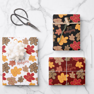 Happy Thanksgiving Wrapping Paper Sheets