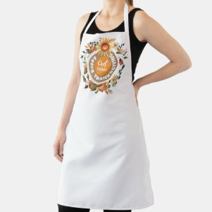 Happy Thanksgiving Wreath Personalized Holiday Apron