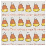 Happy Thanksgiving Yellow Candy Corn Candies Fabric