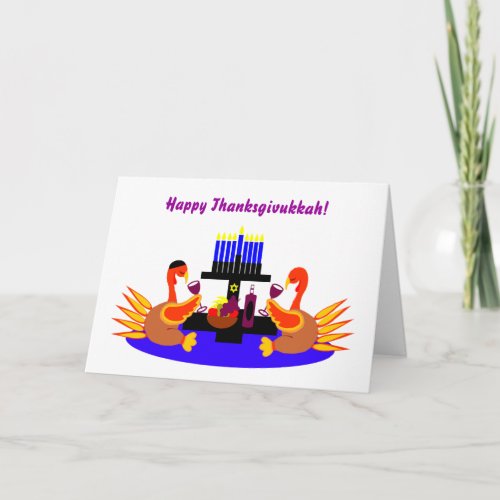 Happy Thanksgivukkah Funny Turkey Invitations