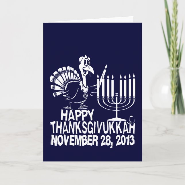 Happy Thanksgivukkah Greeting Cards (Front)