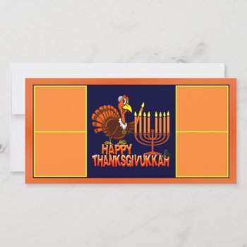 Happy Thanksgivukkah Photo Card by LaughingShirts at Zazzle