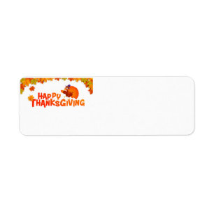 Happy Thanksgkving day Label