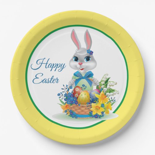 Happy The Easter Bunny Paper Plates