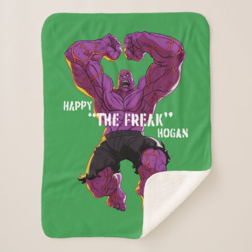 Happy The Freak Hogan Sherpa Blanket