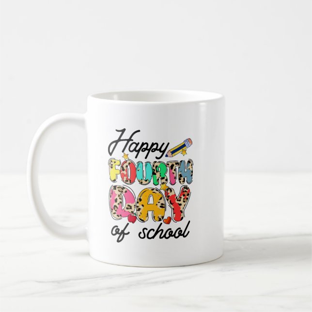 happy third day of school 2 coffee mug (Left)