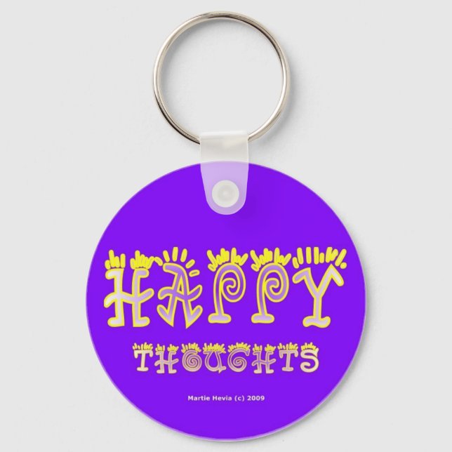 Happy Thoughts (6b) Keychain (Front)
