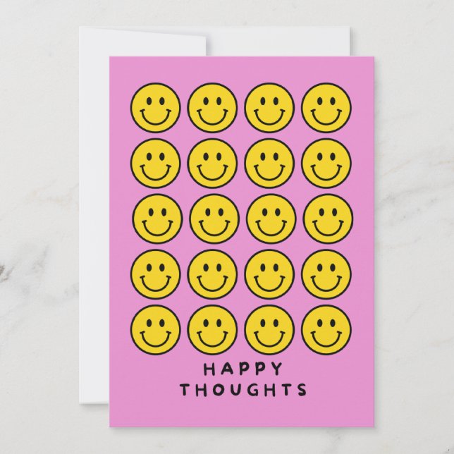 HAPPY THOUGHTS  HOLIDAY CARD (Front)