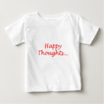 "Happy Thoughts" ruffled t-shirt for children