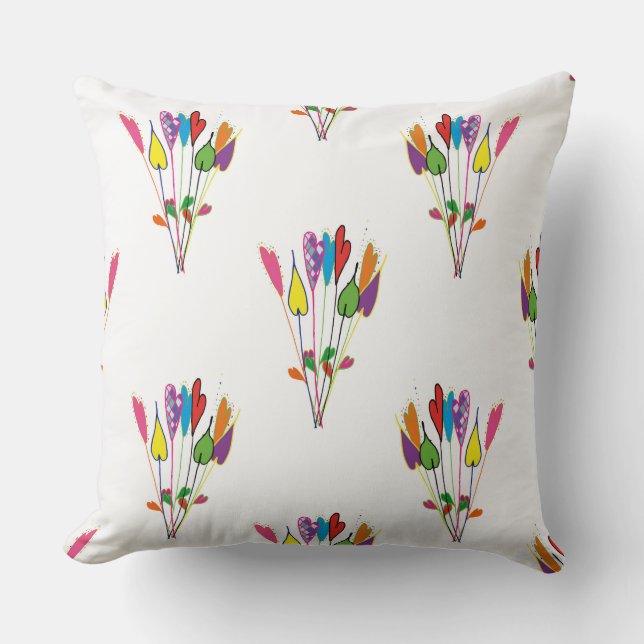 Happy Throw Cushion 41 cm x 41 cm (Front)