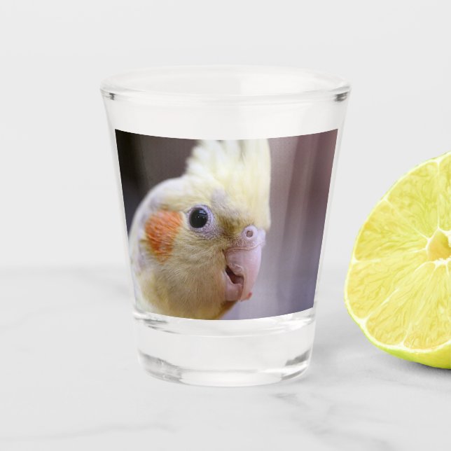 Happy tiel shot glass (Front)