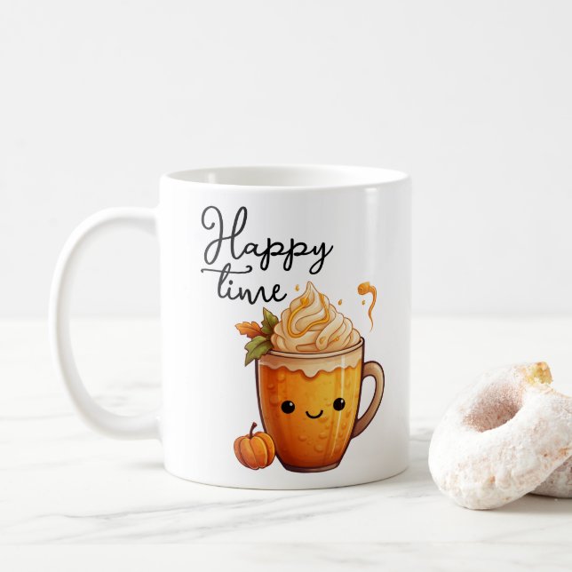 Happy Time Coffee Mug (With Donut)