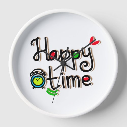 HAPPY TIME Design Clock