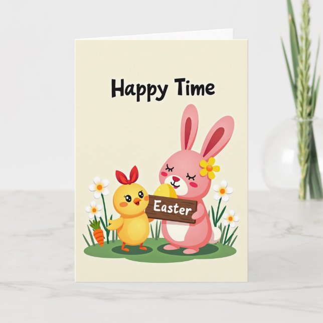 Happy Time Friends Pattern Card (Front)