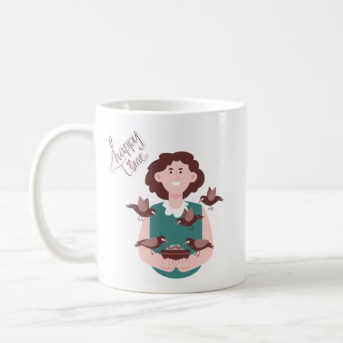 Happy Time Image Coffee Mug Gift For Friend Coffee Mug