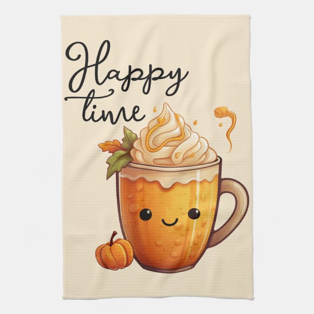 Happy Time Kitchen Towel (Vertical)