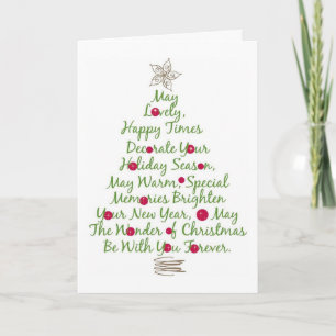 **HAPPY** TIMES ARE WISHED THIS CHRISTMAS SEASON HOLIDAY CARD