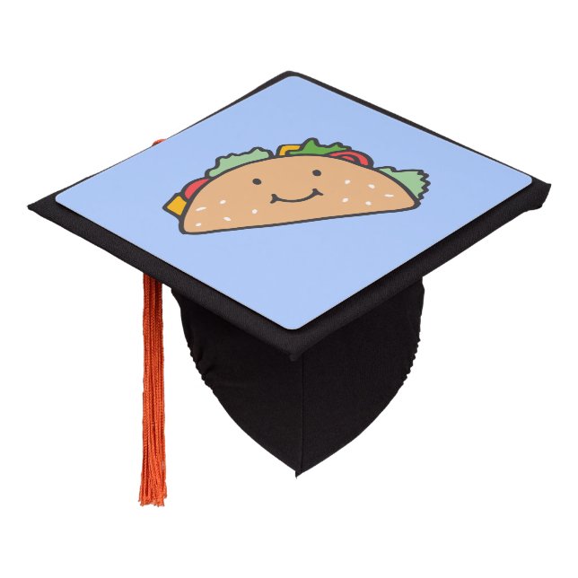 Happy to be Graduating Taco Graduation Cap Topper (Angled)