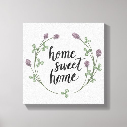 Happy to Bee Home Words I  Home Sweet Home Canvas Print