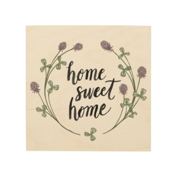 Happy To Bee Home Words I | Home Sweet Home Wood Wall Decor by wildapple at Zazzle