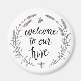 Happy to Bee Home Words II | Welcome to Our Hive Magnet