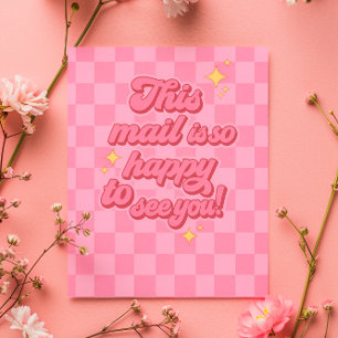 Happy To See You Poly Mailers Flower Spring