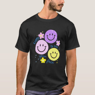 Happy to See Your Face Smile Face Teacher Back to T-Shirt