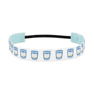 Happy to Serve Greek Blue Diner Coffee Headband