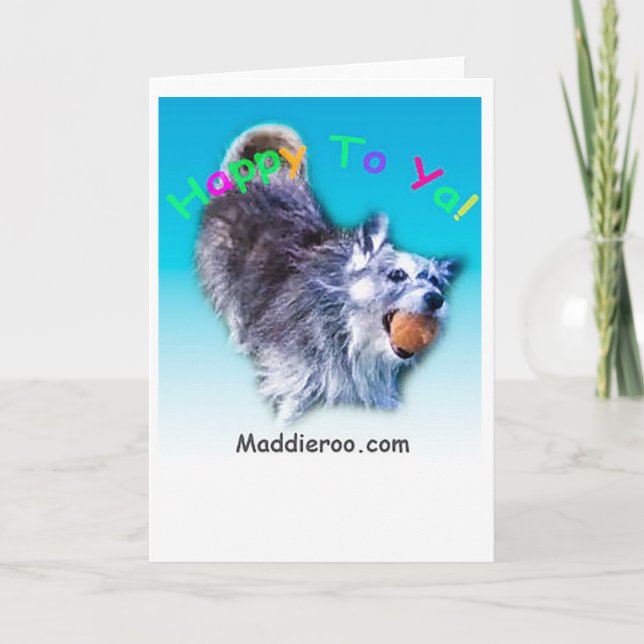 Happy to Ya! Greeting Card (Front)