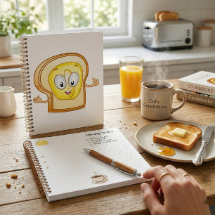 Happy Toast Kawaii Buttered Bread Slice Planner